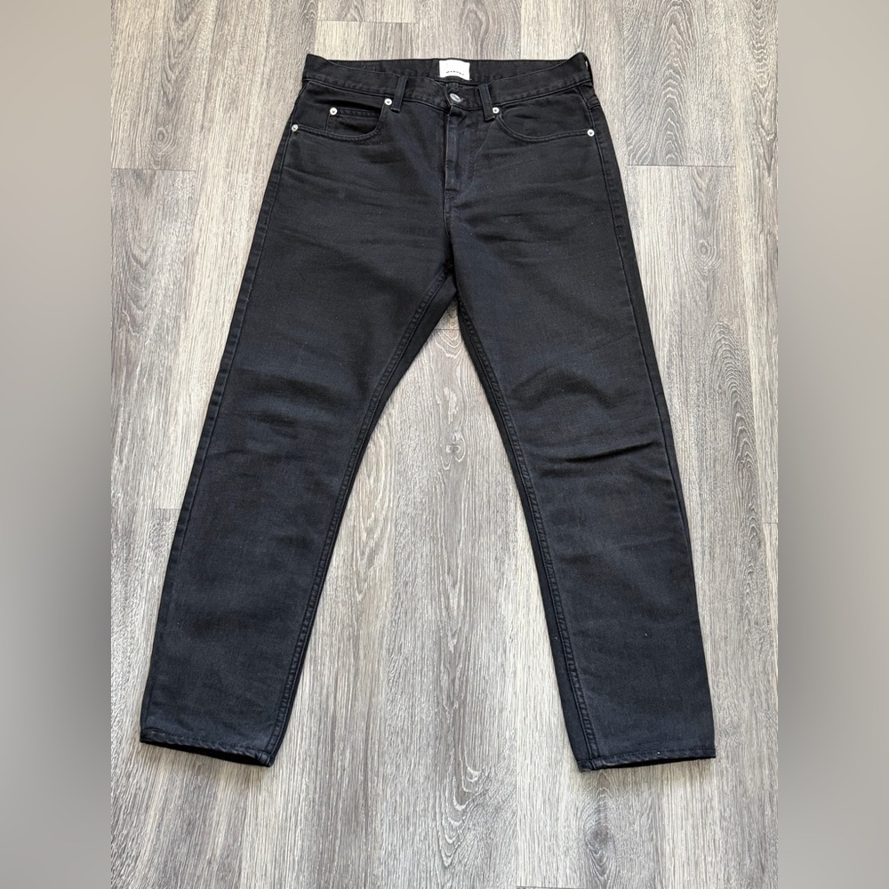 Isabel Marant Men's Straight Taper Jeans - Black